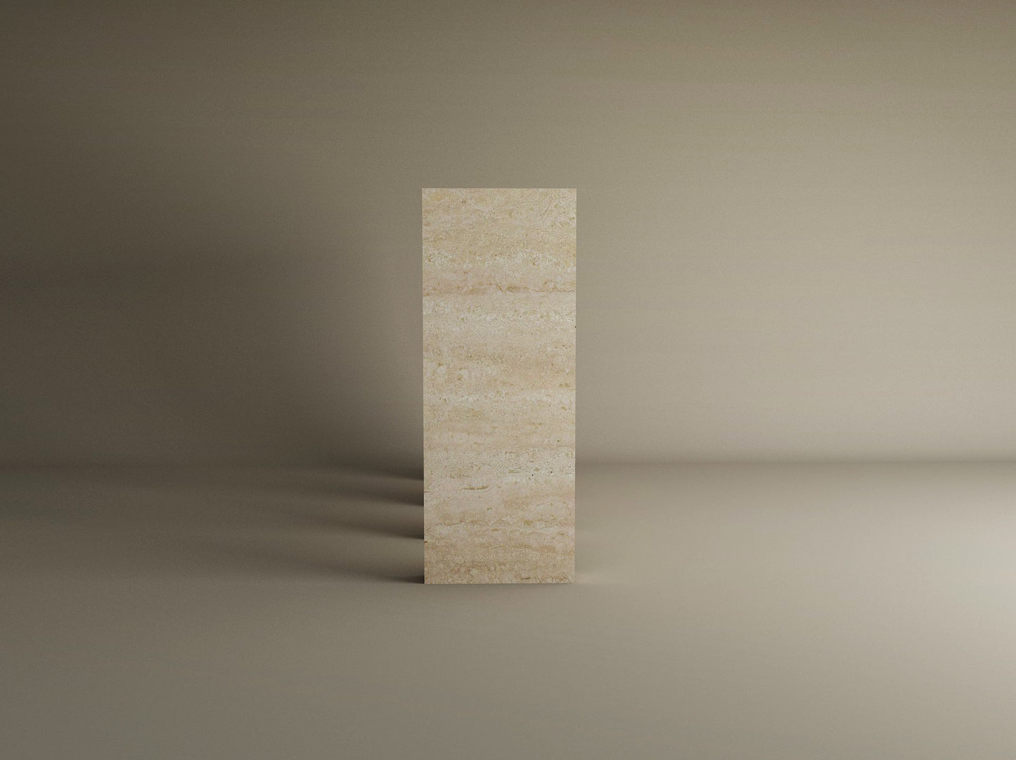 Travertine Console Table with Three Arches – Contemporary Organic Form – Customizable Console Table