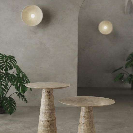 travertine coffee tables set of 2 video